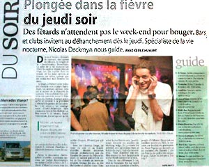 Le Soir - Novembre 2003 - Anne-C�cile Huwart & Alain Dewez