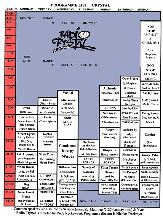 radio crystal official grid 1995